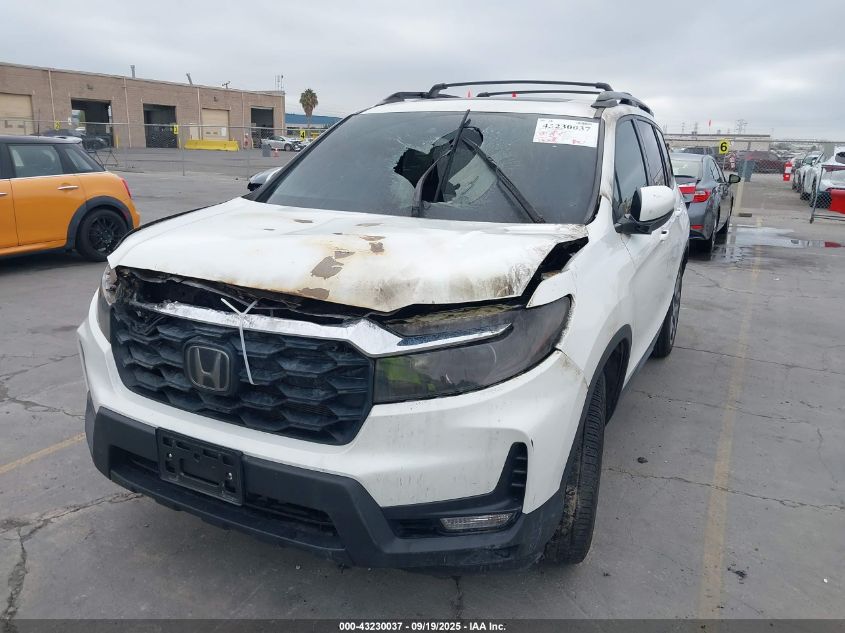 2022 Honda Passport 2Wd Ex-L VIN: 5FNYF7H59NB002610 Lot: 43230037