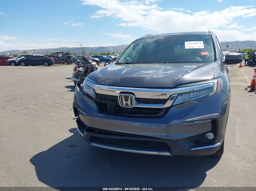 2019 Honda Pilot 3.5 Touring Silver Lot 111043230074 Vin 5FNYF5H91KB010977