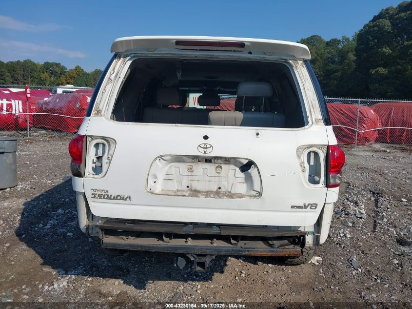 2006 Toyota Sequoia Sr5 V8 VIN: 5TDZT34A76S280735 Lot: 43230154