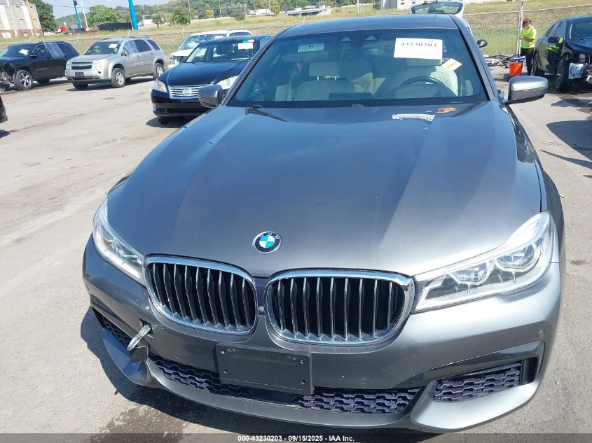 2016 BMW 750I xDrive VIN: WBA7F2C54GG417510 Lot: 43230203