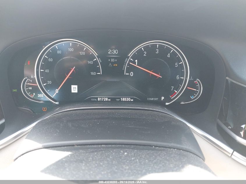 2016 BMW 750I xDrive VIN: WBA7F2C54GG417510 Lot: 43230203