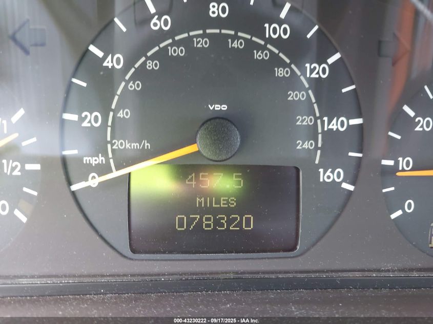 2000 Mercedes-Benz E 320 VIN: WDBJF65J1YB059788 Lot: 43230222