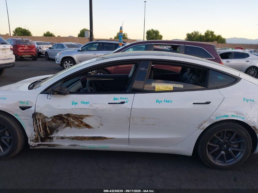 2021 Tesla Model 3 Standard Range Plus Rear-Wheel Drive VIN: 5YJ3E1EA3MF981891 Lot: 43230235