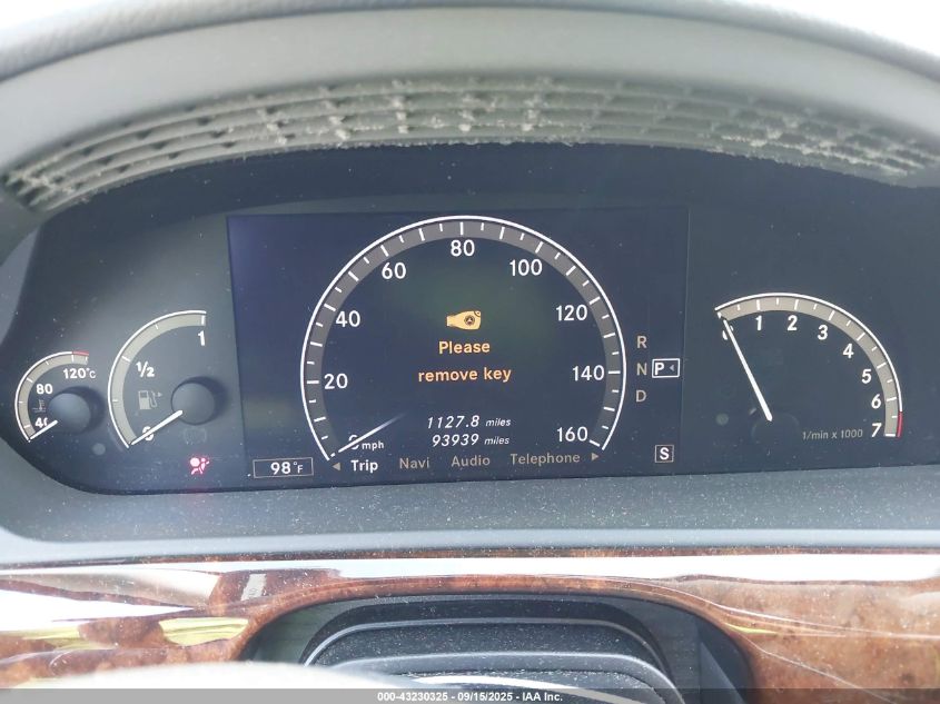 2007 Mercedes-Benz S 550 VIN: WDDNG71X67A080579 Lot: 43230325