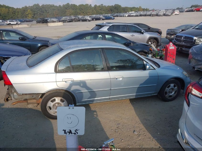 2004 Honda Civic Hybrid VIN: JHMES96694S017503 Lot: 43230414