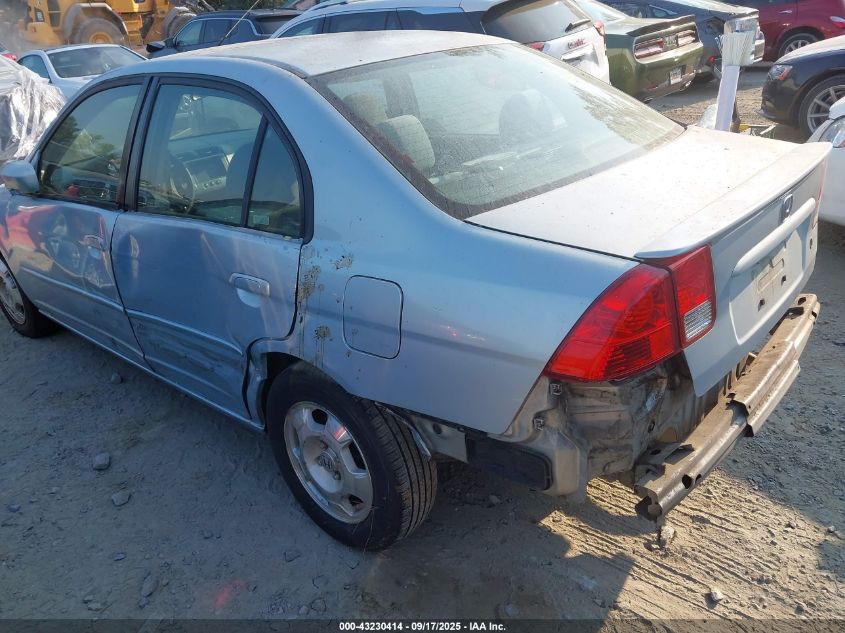2004 Honda Civic Hybrid VIN: JHMES96694S017503 Lot: 43230414