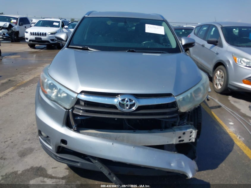 2016 TOYOTA HIGHLANDER XLE V6 - 5TDKKRFH2GS159517