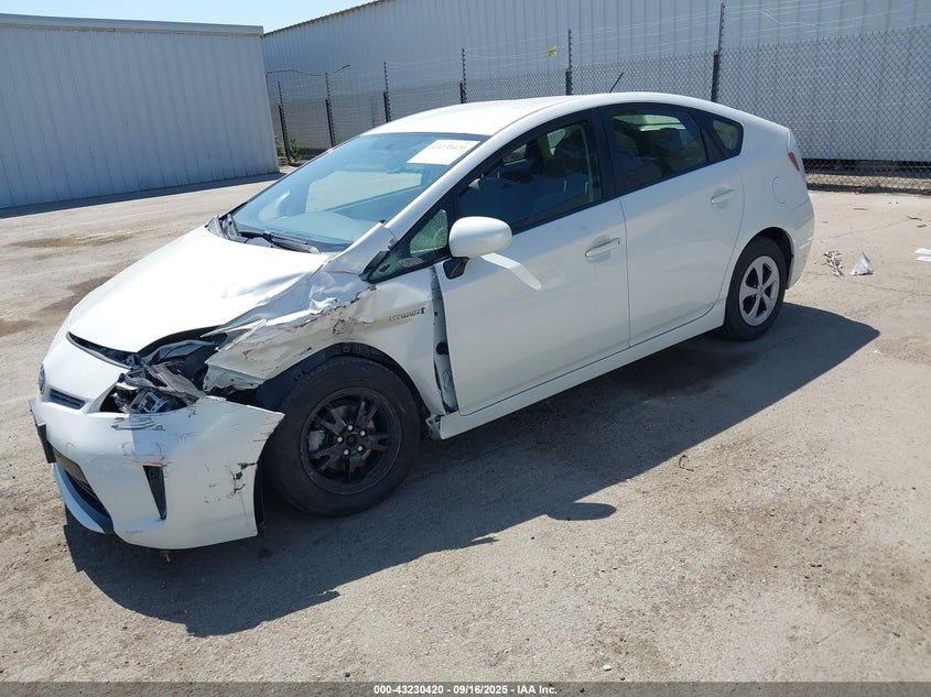 2014 TOYOTA PRIUS TWO JTDKN3DU7E0375495