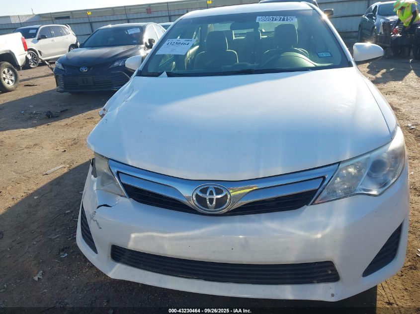 2012 Toyota Camry Le VIN: 4T1BF1FK0CU585824 Lot: 43230464