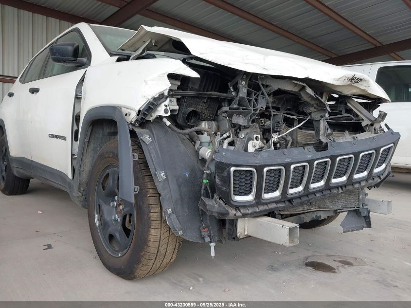 2018 Jeep Compass Sport Fwd VIN: 3C4NJCABXJT263461 Lot: 43230559