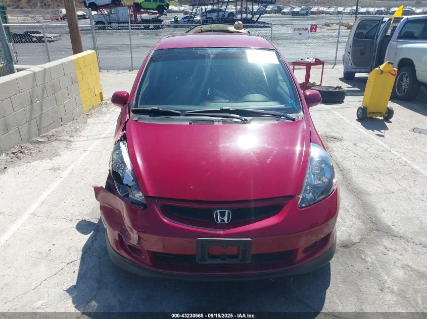 2007 Honda Fit Sport VIN: JHMGD37627S060194 Lot: 43230565