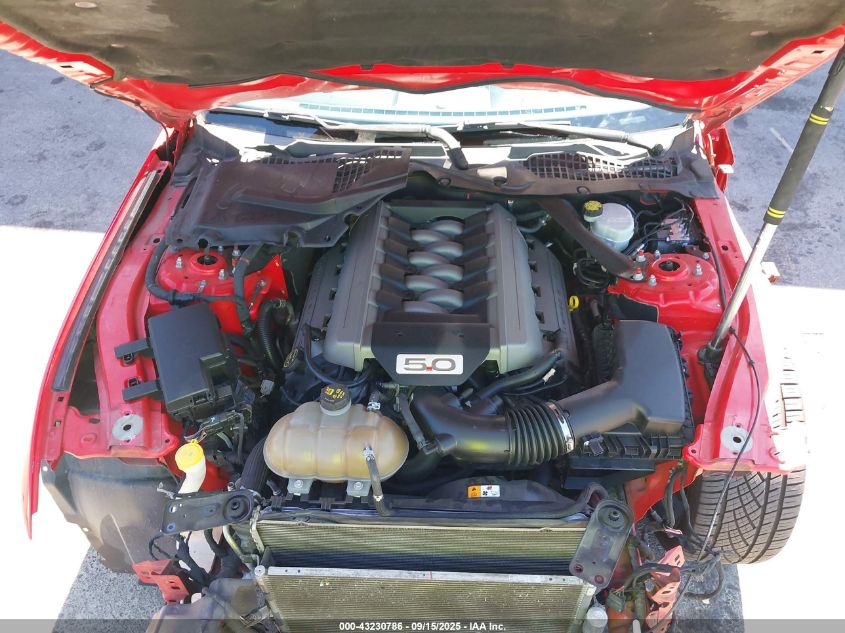 2017 Ford Mustang Gt Premium VIN: 1FA6P8CF7H5237626 Lot: 43230786