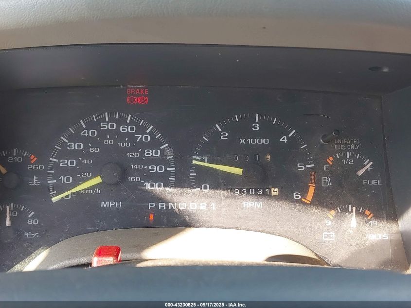 1995 GMC Jimmy VIN: 1GKDT13W7S2526507 Lot: 43230825