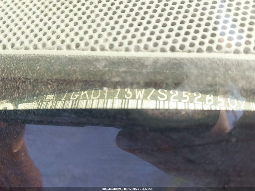 1995 GMC Jimmy VIN: 1GKDT13W7S2526507 Lot: 43230825