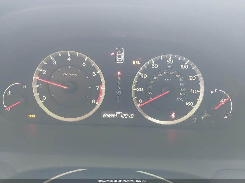 2009 Honda Accord 2.4 Lx VIN: 1HGCP26319A034172 Lot: 43230828