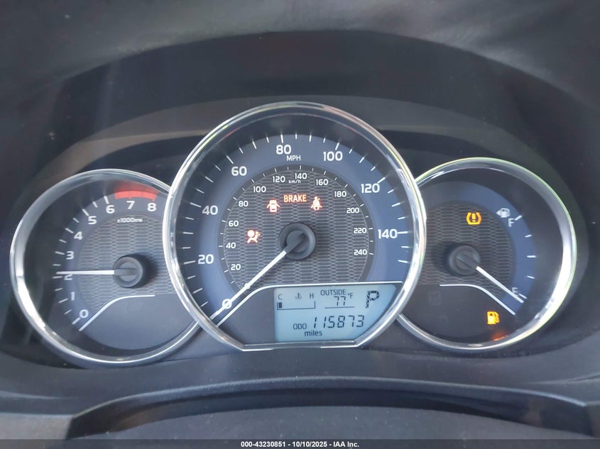 2015 Toyota Corolla Le VIN: 5YFBURHE5FP304750 Lot: 43230851