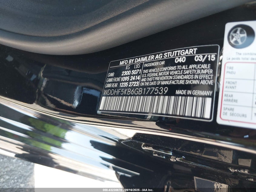 2016 MERCEDES-BENZ E 350 WDDHF5KB6GB177539