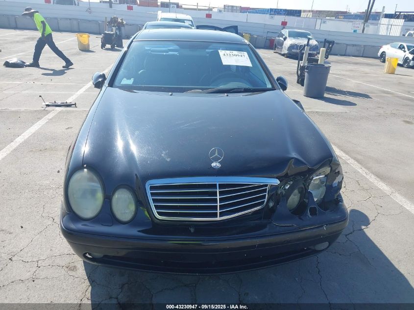 2002 Mercedes-Benz Clk 430 VIN: WDBLJ70G22F200540 Lot: 43230947