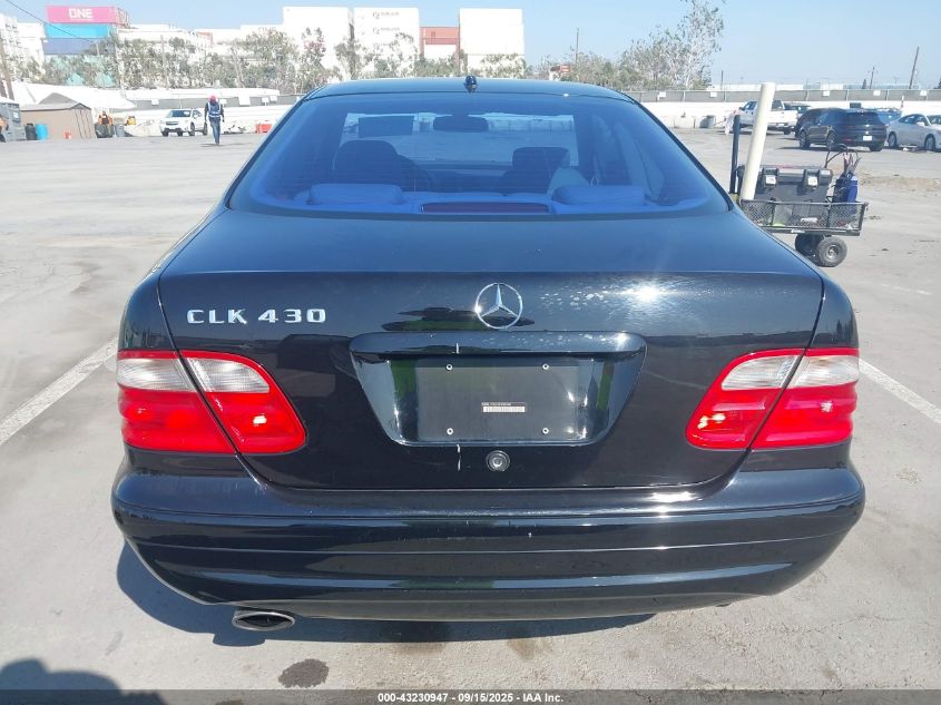 2002 Mercedes-Benz Clk 430 VIN: WDBLJ70G22F200540 Lot: 43230947