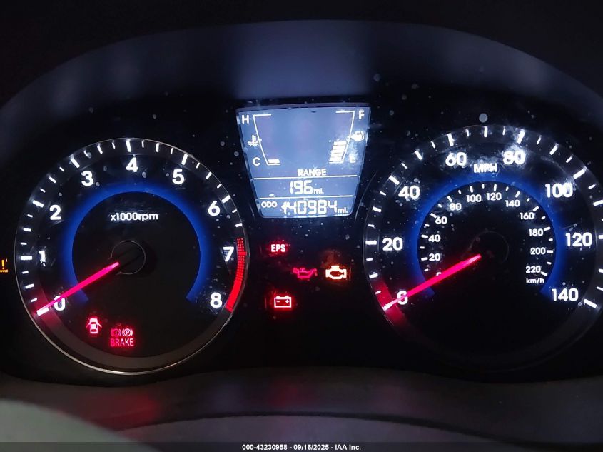 2012 Hyundai Accent Gls VIN: KMHCT4AE9CU084348 Lot: 43230958