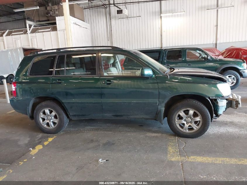 2002 Toyota Highlander VIN: JTEHF21A120046228 Lot: 43230971
