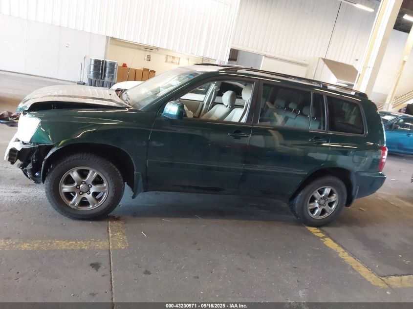 2002 Toyota Highlander VIN: JTEHF21A120046228 Lot: 43230971