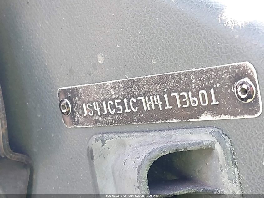 1987 Suzuki Samurai VIN: JS4JC51C7H4173601 Lot: 43231072