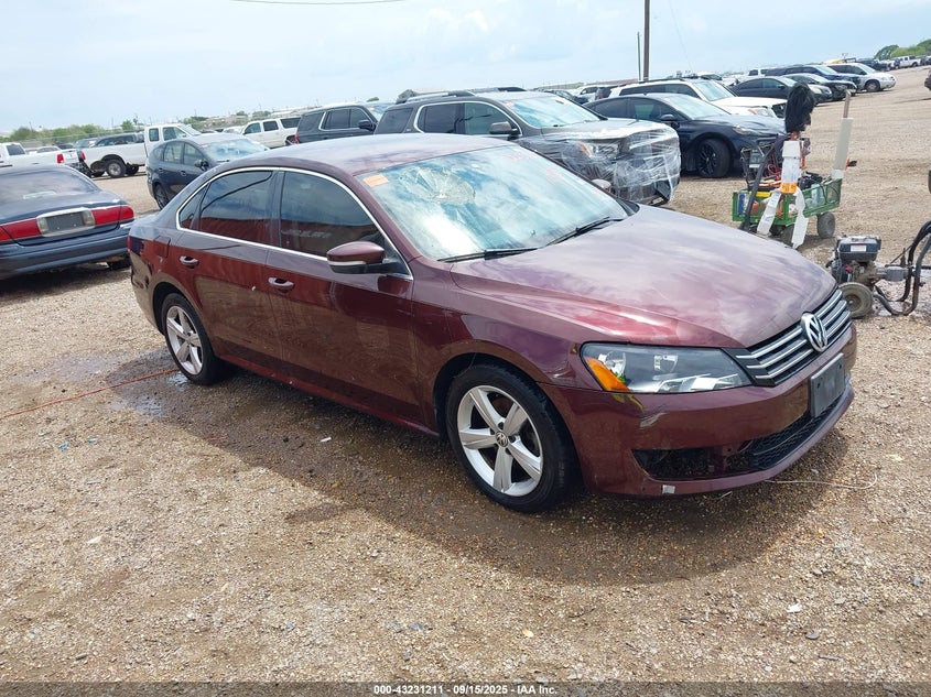 2013 VOLKSWAGEN PASSAT 2.5L SE - 1VWBH7A31DC109622