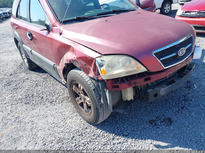 2005 Kia Sorento Ex/Lx VIN: KNDJD733655493104 Lot: 43231214