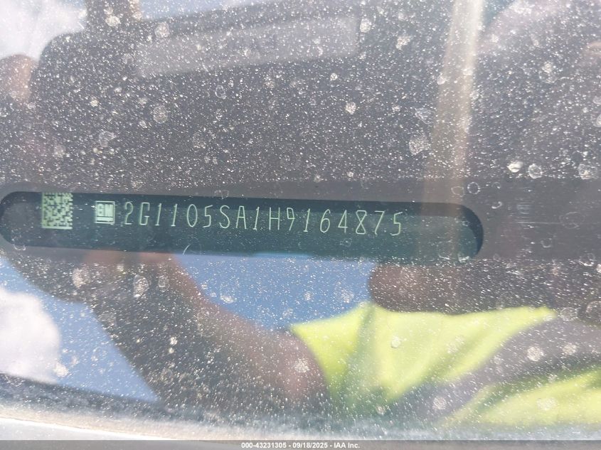 2017 Chevrolet Impala 1Lt VIN: 2G1105SA1H9164875 Lot: 43231305