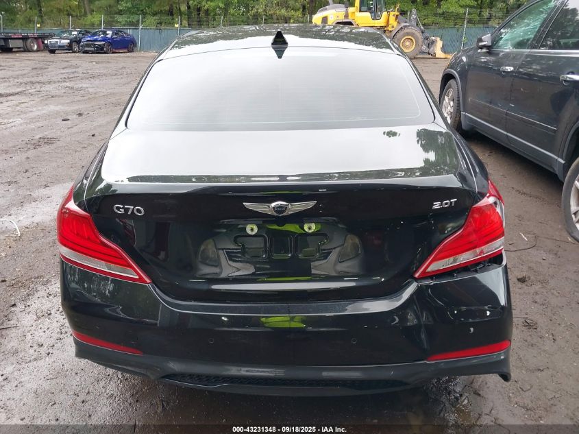 2019 Genesis G70 2.0T Advanced VIN: KMTG44LA9KU012224 Lot: 43231348