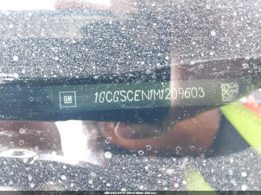 2021 Chevrolet Colorado 2Wd Short Box Lt VIN: 1GCGSCEN1M1209603 Lot: 43231373