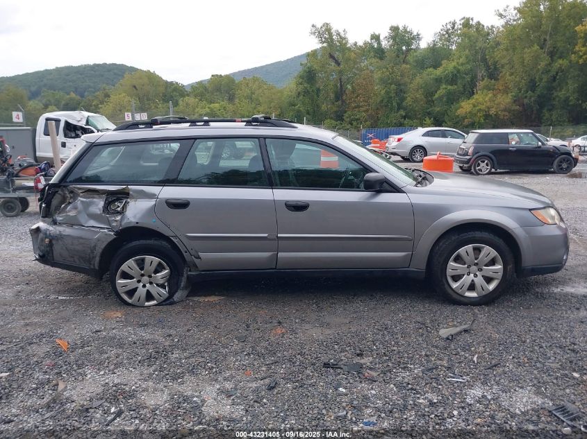 2008 Subaru Outback VIN: 4S4BP60C187353038 Lot: 43231405