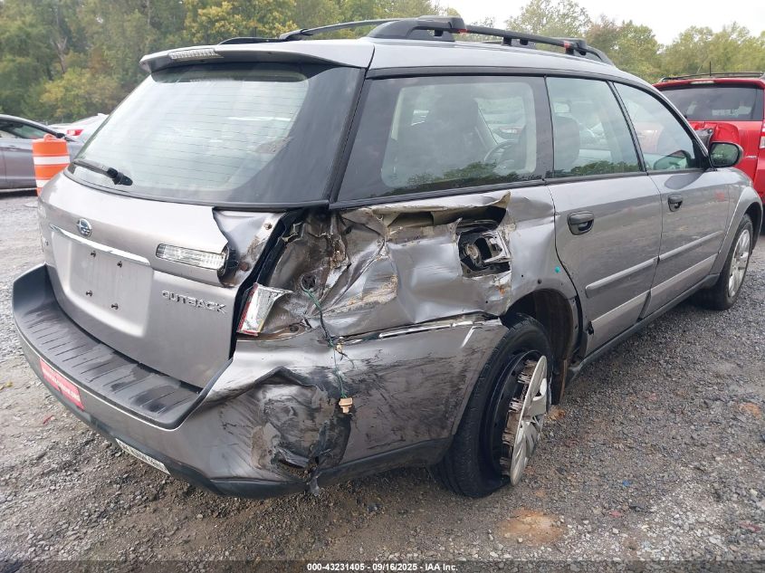 2008 Subaru Outback VIN: 4S4BP60C187353038 Lot: 43231405