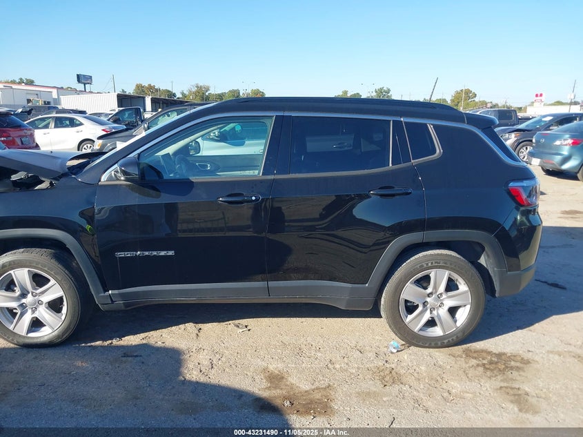 2022 Jeep Compass Latitude 4X4 VIN: 3C4NJDBBXNT231443 Lot: 43231490