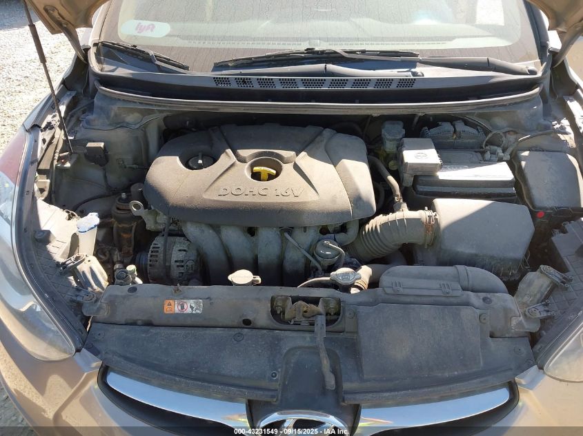 2013 Hyundai Elantra Gls VIN: 5NPDH4AE5DH443894 Lot: 43231549