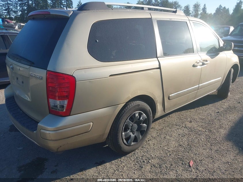 2007 Hyundai Entourage Gls/Limited/Se VIN: KNDMC233776011286 Lot: 43231565