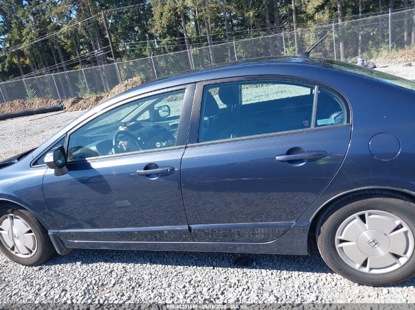 2008 Honda Civic Hybrid VIN: JHMFA36258S015447 Lot: 43231569