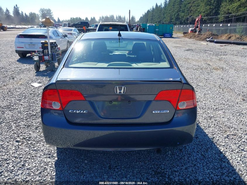 2008 Honda Civic Hybrid VIN: JHMFA36258S015447 Lot: 43231569