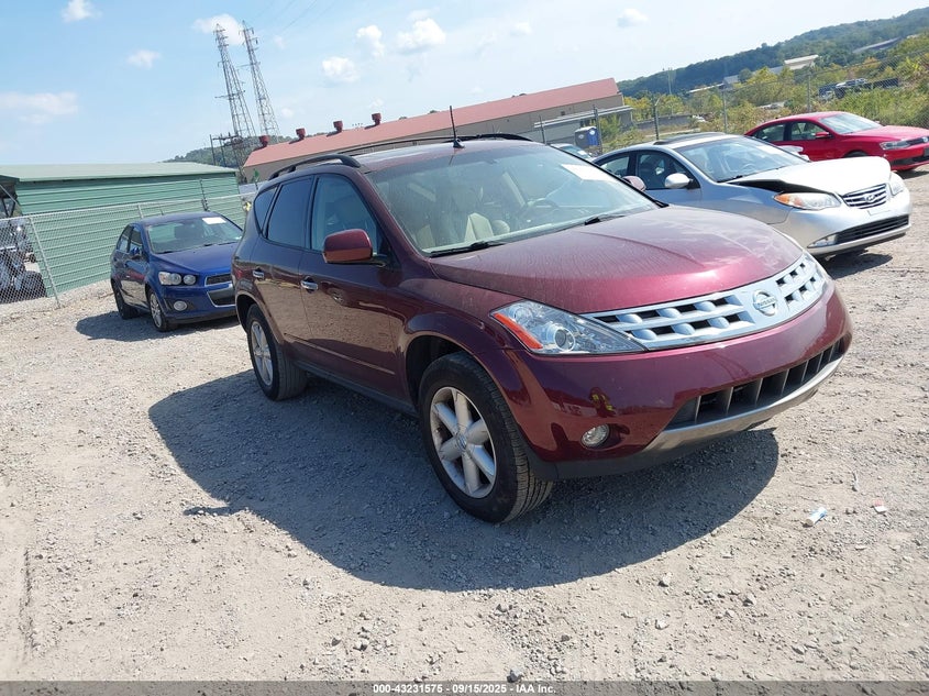 JN8AZ08W95W403129 2005 Nissan Murano Se auction photo 1