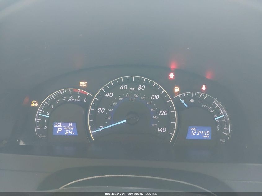 2012 Toyota Camry Xle VIN: 4T4BF1FK8CR264006 Lot: 43231761