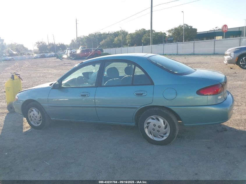 1997 Mercury Tracer Ls VIN: 1MELM13P3VW631487 Lot: 43231784
