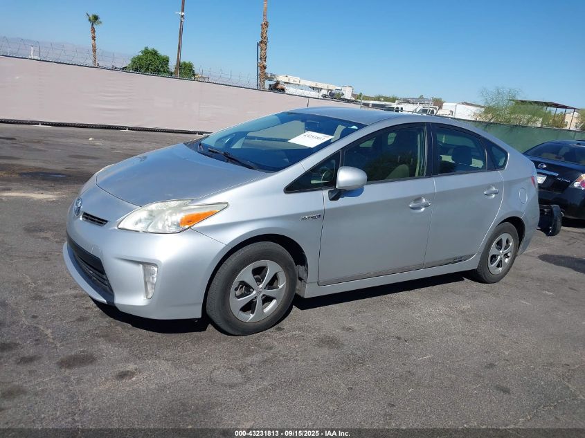 2012 Toyota Prius Two VIN: JTDKN3DU4C5430114 Lot: 43231813