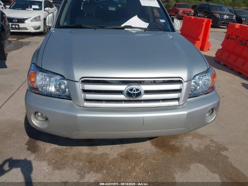 2004 Toyota Highlander VIN: JTEGD21A840101780 Lot: 43231870