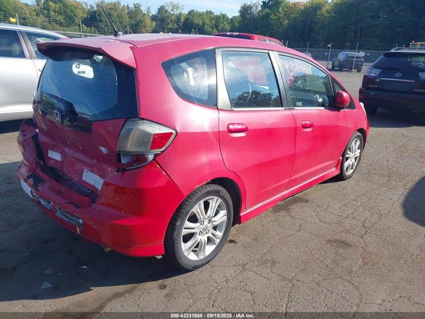 JHMGE884X9S050863 2009 HONDA FIT photo no. 4