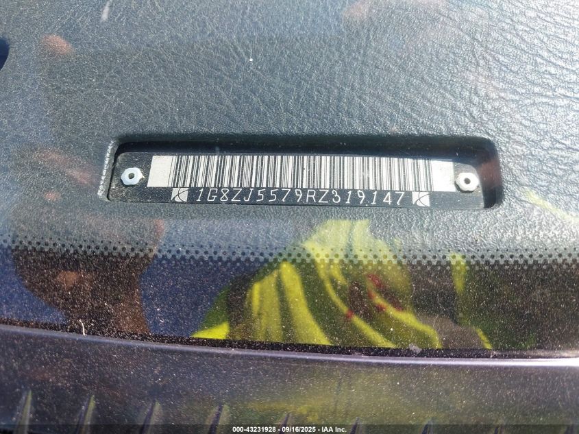 1994 Saturn Sl2 VIN: 1G8ZJ5579RZ319147 Lot: 43231928