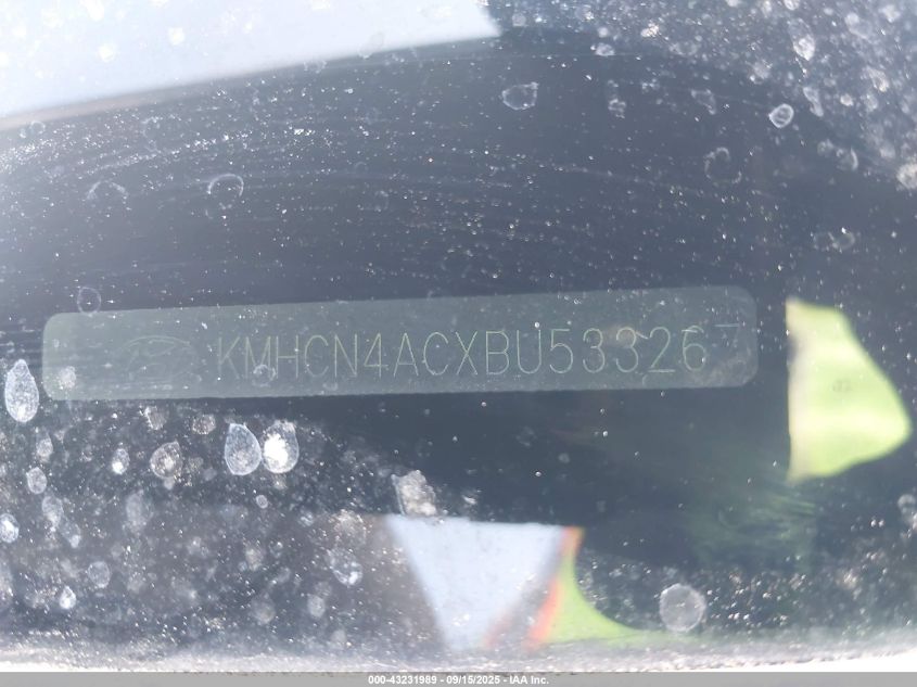 2011 Hyundai Accent Gls VIN: KMHCN4ACXBU533267 Lot: 43231989