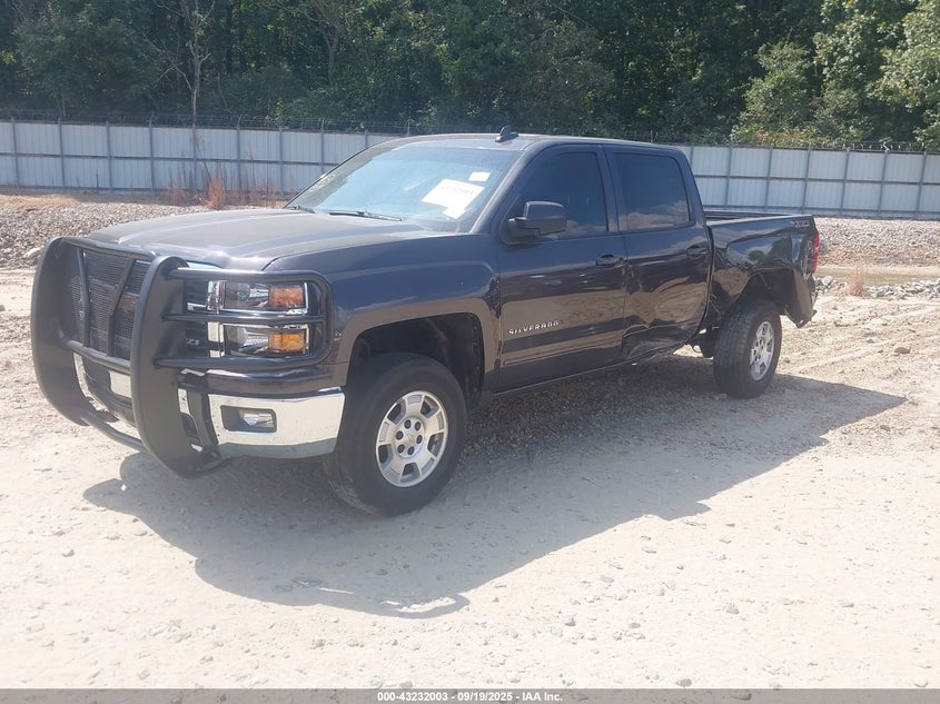 2015 Chevrolet Silverado 1500 2Lt grey truck gasoline 3GCUKREC6FG526267 photo #3