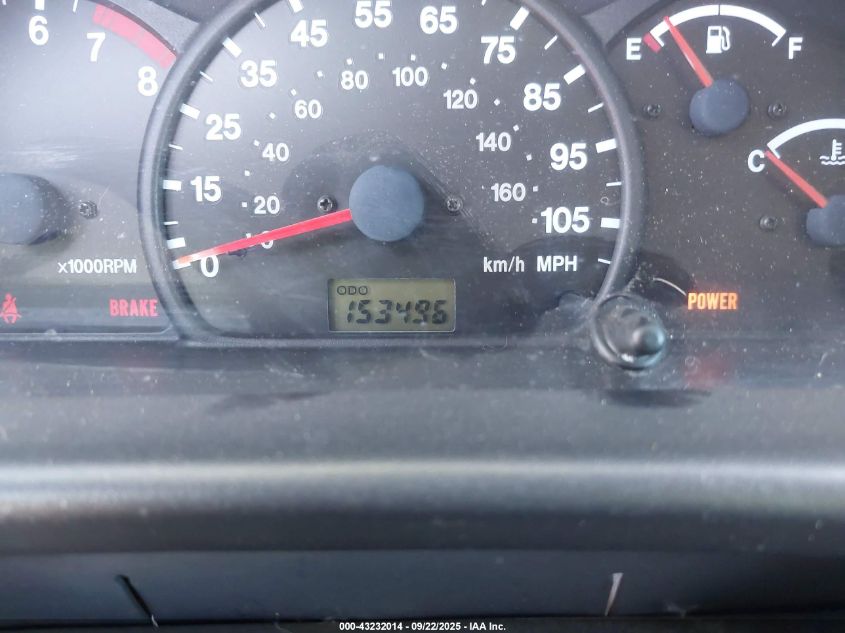 2001 Chevrolet Tracker Hard Top Lt VIN: 2CNBJ634116915077 Lot: 43232014