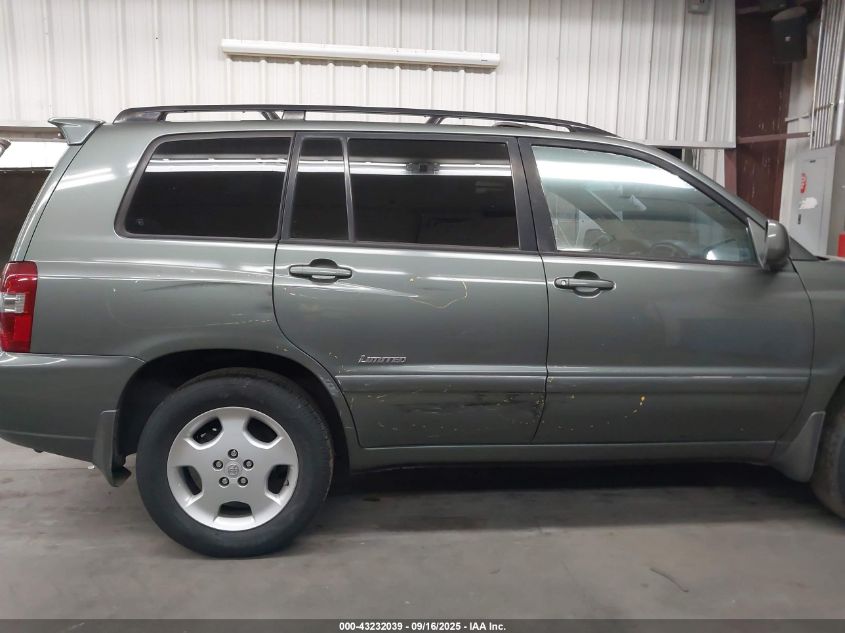 2007 Toyota Highlander Limited V6 VIN: JTEDP21A270144025 Lot: 43232039